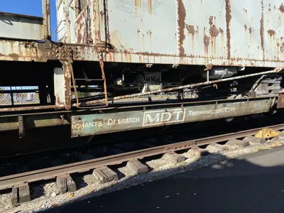 Photo of a Merchants Despatch flat car at the NNYCRRM