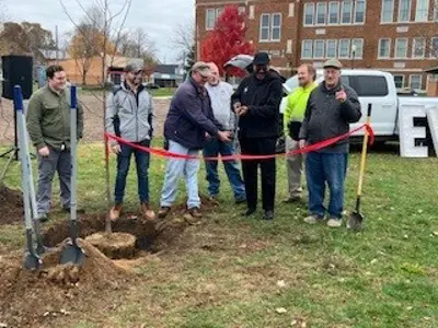 Ribbon cutting for Trees for the Hart initiative