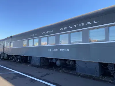 Photo of the Elkhart River passenger coach car at the NNYCRRM