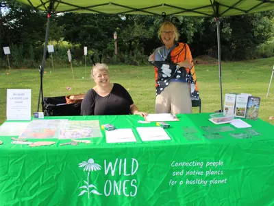 Wild Ones booth at Pollinator Promenade event