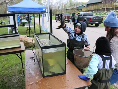 Fish at Earth Day event