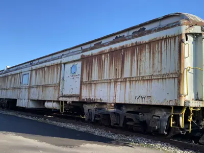 Photo of Pennsylvania Railroad BM70K RPO - baggage car #710 at the NNYCRRM