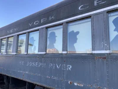Photo of the St. Joseph River passenger coach car at the NNYCRRM