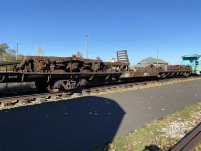 Photo of a Merchants Despatch flat car at the NNYCRRM